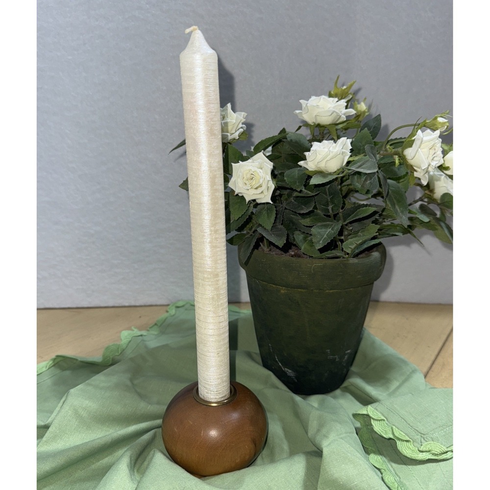Myrtlewood Taper Candlestick Holder Myrtle Craft‎ Studios